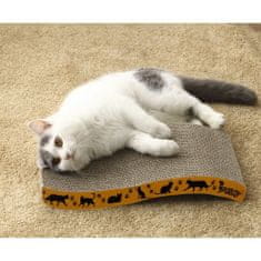 Purlov 3v1 praskalnik za mačke, ležišče + mačja meta, 43 x 22,5 x 4 cm