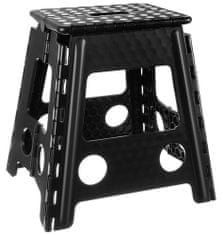 Malatec Nedrseči zložljivi stolček črne barve Malatec 18595