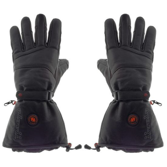 Glovii ogrevane usnjene smučarske rokavice XL, črne GS5XL