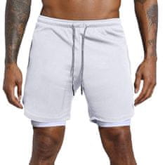 Cool Mango 2v1 športne hlače – Pocket, bela, S-M