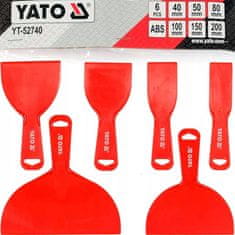 YATO Set 6 plastičnih modelarskih gladilk