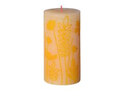Bolsius Rustikalna silhueta Cilinder 68x130 mm Masleno rumena sveča