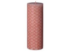 Bolsius Rustikalna silhueta Cilinder 68x190mm Megleno roza sveča
