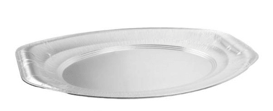 aluminijasti pladnji, ovalni, 55 x 35 cm, 10 kosov
