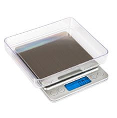 Blue Dolphin Digitalna prenosna LCD žepna tehtnica osvetljena 0,1-3000g