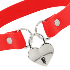 Coquette Choker Keys Heart rdeč