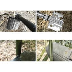 MG Folding Shovel 16in1 zložljiva lopata, srebrna