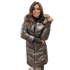 Dstreet Ženska prešita zimska jakna LAGOON mocha ty4059 S
