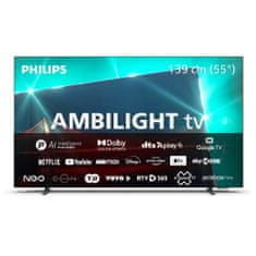 Philips 55OLED718/12 4K UHD OLED televizor, AMBILIGHT tv , Google TV, 120 Hz