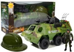 Lean-toys Vojaški set, tank s čelado in dodatki