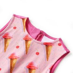 Vidaxl Otroška obleka živo roza 104
