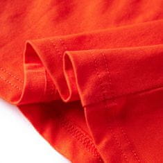 shumee Otroška majica z dolgimi rokavi živo oranžna 128