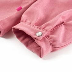 Greatstore Otroška bluza z balonastimi rokavi starinsko roza 104