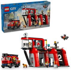 LEGO City 60414 gasilska postaja z gasilskim vozilom
