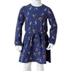 Vidaxl Otroške obleka mornarsko modra 104