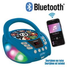 Lexibook Svetleči Bluetooth CD predvajalnik Maščevalci
