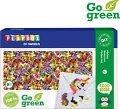 PLAYBOX Set 4000 kosov za likanje gumijastih kroglic Go Green