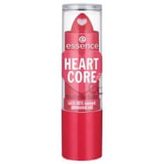 Essence Heart Core Fruity Lip Balm negovalen balzam za ustnice 3 g Odtenek 01 crazy cherry
