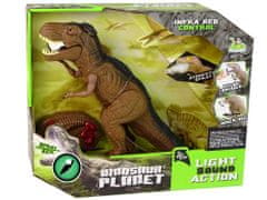 Lean-toys Dinozaver T-Rex z zvoki in paro na daljinca