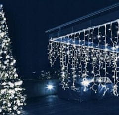 hurtnet Novoletne lučke zavesa 500 LED hladno bela 16m flash efekt