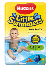 Huggies plavalne plenice Little Swimmers 3-4 (7-15 kg) 12 kos