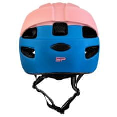 Spokey CHERUB Otroška kolesarska čelada IN-MOLD, 52-56 cm, roza-modra