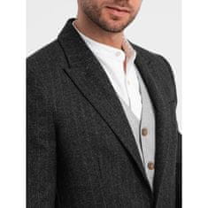 OMBRE Moška jakna s tankimi črtami STYLE graphite MDN124307 S