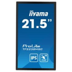 iiyama ProLite TF2238MSC-B1 monitor na dotik, 54,6cm (21,5), FHD, IPS