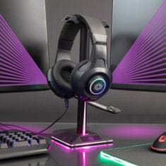 Livoo Gaming slušalke z mikrofonom RGB LED
