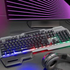 Livoo Semi-mehanska gaming tipkovnica žična RGB LED