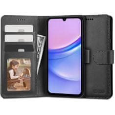 Tech-protect Wallet knjižni ovitek za Samsung Galaxy A15 4G / 5G, črna