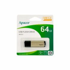 Apacer USB 3.2 Gen1 ključ 64GB AH353 srebrno/črn