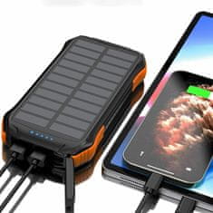 Choetech solarna prenosna baterija PD20W QC18W Qi10W 20.000mAh B657