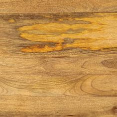 Greatstore Jedilna miza 112x52x76 cm trden mangov les in železo