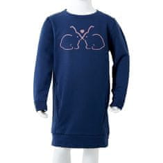 Vidaxl Otroški pulover mornarsko modra 104