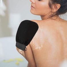 Netscroll 2x piling rokavica za odstranitev odmrle celice kože, rokavice za piling, ki kožo pripravi na depilacijo ali nanos samoporjavitvene kreme, izboljša vpijanje kreme, večkratna uporaba, ScrubGlove