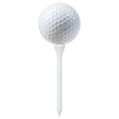 Greatstore Podstavek za golf 1000 kosov bela 83 mm bambus