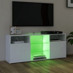 Vidaxl TV omarica z LED lučkami bela 120x30x50 cm