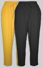 PANTONECLO Ženske hlače iz poliestra (rumena in črna) - Paket 2 kosov, 12