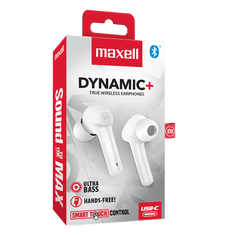 Maxell Slušalke TWS Dynamic+ bele