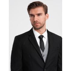 OMBRE Moška jakna z žepom V4 OM-BLZB-0115 črna MDN124436 S