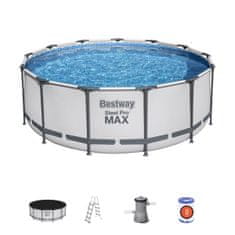 Bestway Montažni bazen Steel Pro MAX | 396 x 122 cm s kartušno filtrsko črpalko