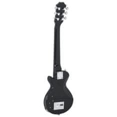 Greatstore Otroška električna kitara s torbo rjava in črna 3/4 30"