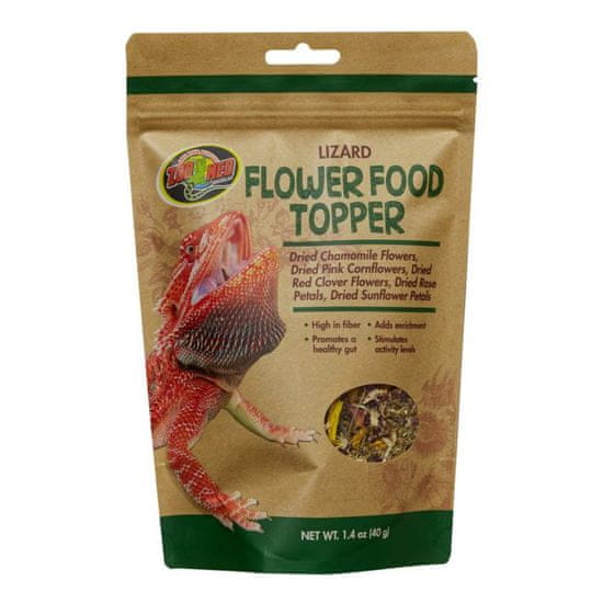 Zoo Med Flower Food Topper obogatitvena hrana za kuščarje, 40 g