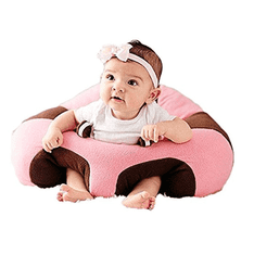 Homey Otroški počivalnik | 360° podpora dojenčka | Učenje samostojnega sedenja | Plišasti fotelj | Roza