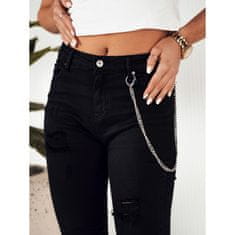 Dstreet Ženske hlače iz džinsa ALEX črne uy1881 L