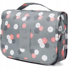 MG Flower Cosmetic Bag kozmetična torbica 4L, siva