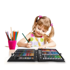 Kinderloom 150-delni pregledni set za risanje za otroke, razvija ustvarjalno rast in organizacijske sposobnosti