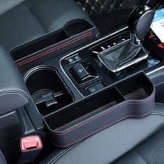 Automor 2-delna varna avtomobilska shramba tik ob sedežu, priročno shranjevanje, enostavna namestitev, združljivost z vsemi vozili