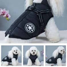Petallure Vodoodporna elegantna pasja jakna z odsevnim trakom, L-XL